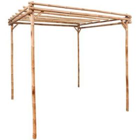 Pergola Bamboo 67"x67"x86.6" (Color: Bamboo)