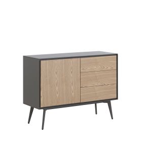 COMBO mid century Sideboard Buffet Table or TV Stand with storage for living room Kitchen (Color: pic)