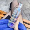 500ml Fashion Glass Water Bottle And Time Marker Creative Large Capacity Leakproof Drink Bottle Drop-Resistant Sport Outdoor