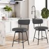 Bar Height Upholstered Kitchen Dining Chairs Swivel Bar Stools