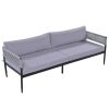 Light luxury style outdoor suit combination With 1 Love Sofa; 2 Single Sofa; 1 Coffee Table