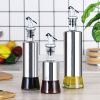 1PC Glass Seasoning Bottle Oil Bottle Stainless Steel Sheath Oil Pot Oil Pot Set Vinegar Bottle Soy Sauce Bottle Kitchen Supplies