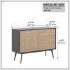 COMBO mid century Sideboard Buffet Table or TV Stand with storage for living room Kitchen